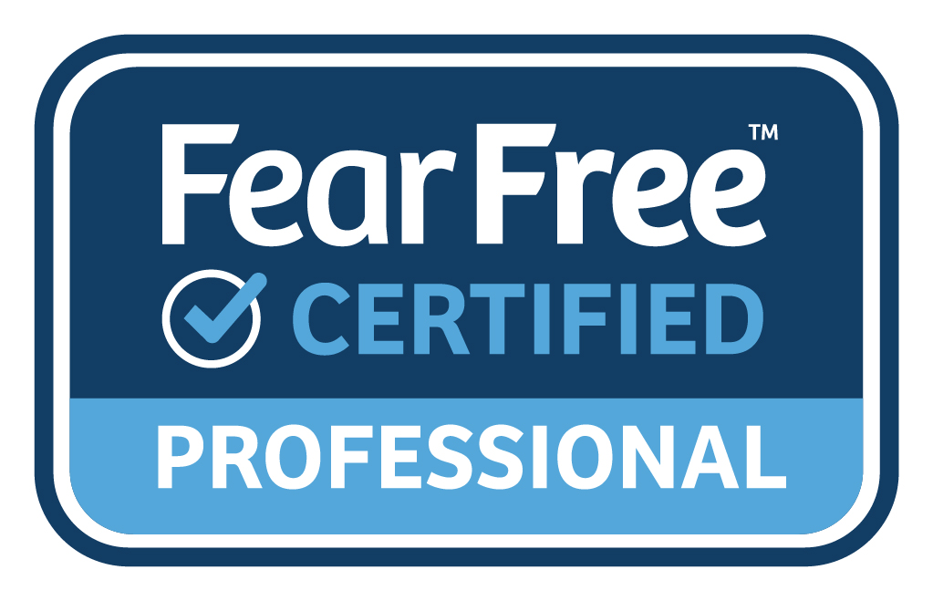 Image with text that reads "Fear Free Certified"